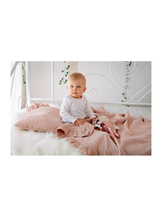 Pulp Pulp Pătură Pepinieră Swaddling pături 100% bumbac Bej 90x100cm
