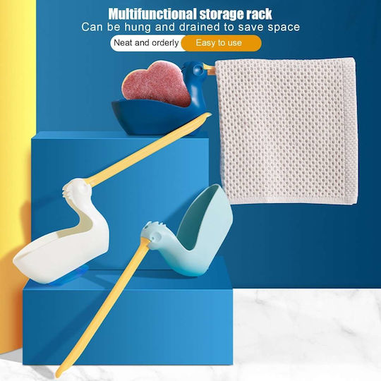 Uncle George Uncle George Kitchen Sink Organizer Sponge Holder Plastic Blue 29x8.5x8.5cm