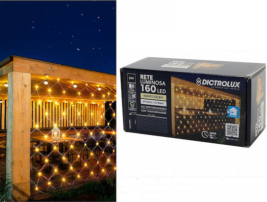 160 Luminite LED 3.2m. x 150buc Alb cald tip Plasă 1buc 160 Luminite LED 3.2m. x 150buc Alb cald tip Plasă 1buc