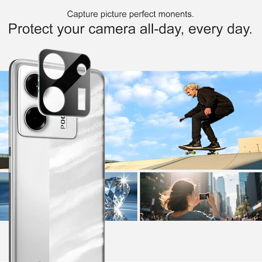 Imak Προστασία Κάμερας Tempered Glass Μαύρο για το Xiaomi Poco M7 Pro 5G