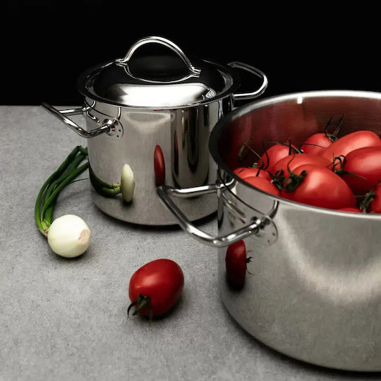Tomgast Tiefer Edelstahl-Topf 8.5Es / 24cm