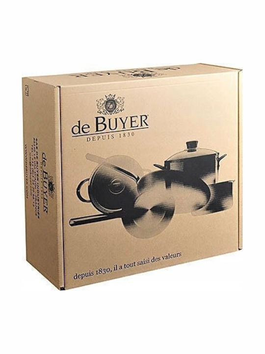 De Buyer Tiefer Edelstahl-Topf 2.5Es / 20cm