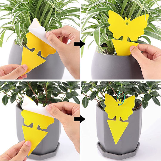Set 8 Stück Papierfalle Insekten mit Klebefläche