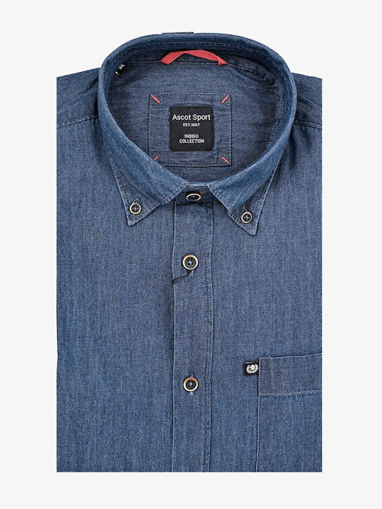 Ascott Τζιν Πουκάμισο Denim Blue