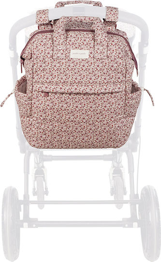 Pasito a Pasito Diaper Bag Burgundy 29x40x17cm.