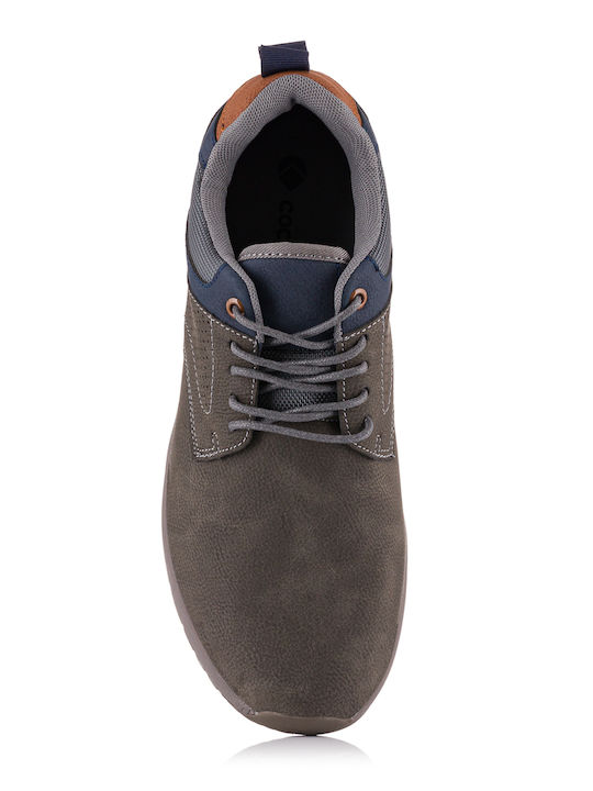 Men's Synthetic Leather Casual Shoes Gray