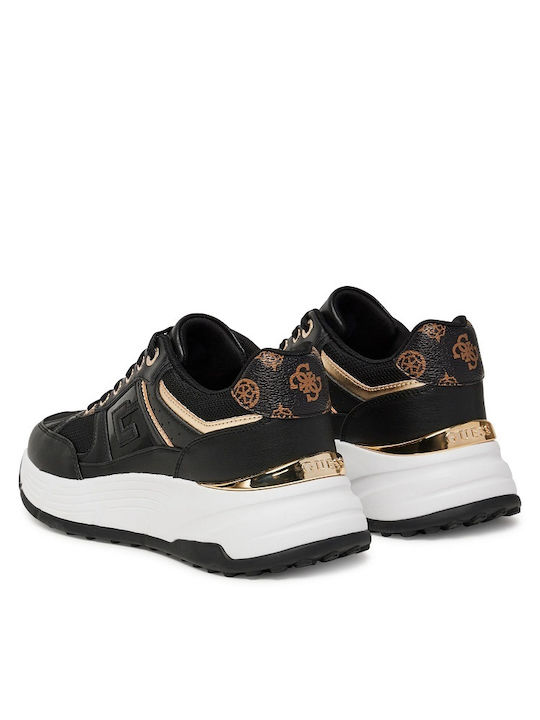 Guess Fonzi Sneakers Μαύρα
