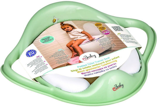 Maltex Toddler Toilet Seat Green with Handles & Cushion