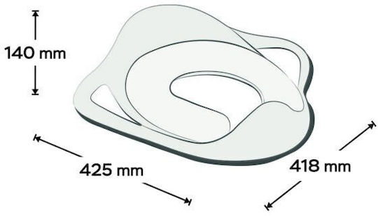 Maltex Toddler Toilet Seat Green with Handles & Cushion