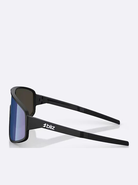 Bliz Unisex Ochelari de soare cu Negru Cadru și Albastru Lentilă