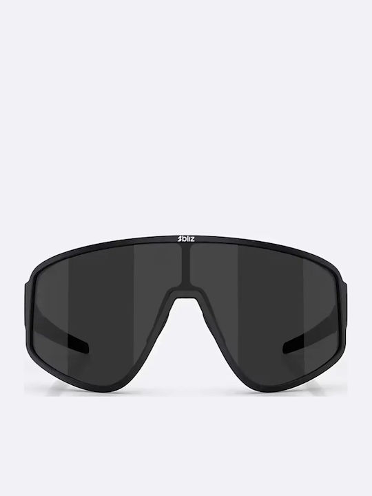 Bliz Unisex Sunglasses with Black Frame and Black Lens