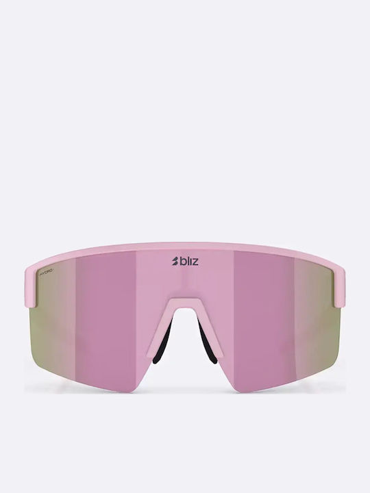 Bliz Men's Sunglasses with Pink Frame and Pink Polarized Lens 4490