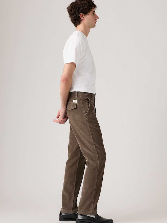 Xx Authentic Trousers Chino in Relaxed Fit Coffee