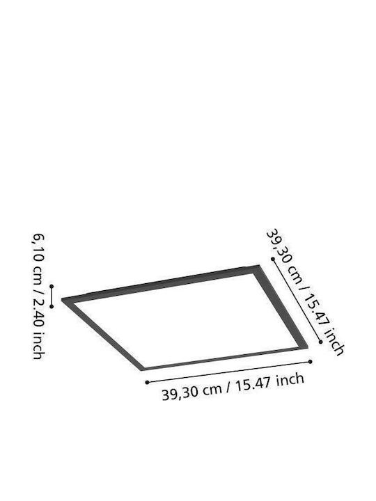 Eglo LED Panel with RGBW Lighting