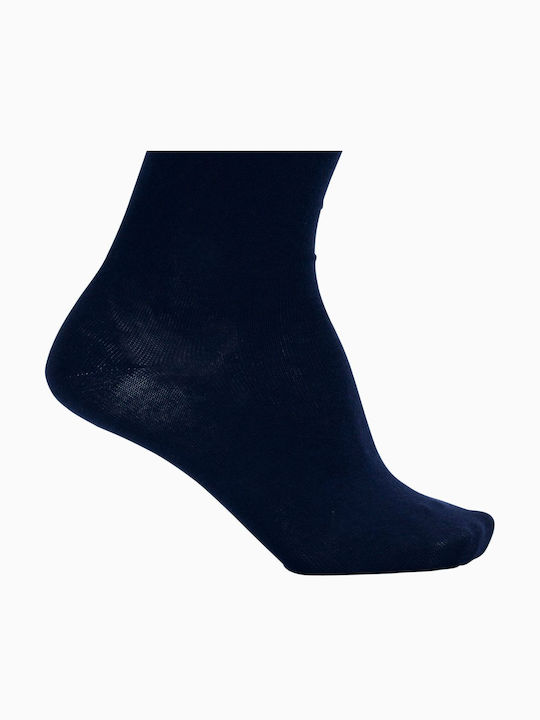 Pre End Men's Solid Color Socks Blue
