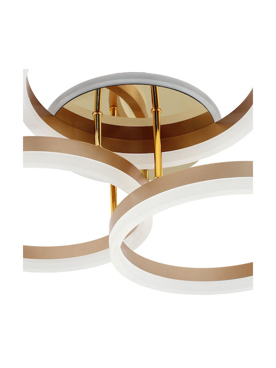 Keskor Ceiling Mount Light 55cm Gold with Integrated LED