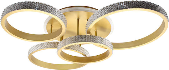 Keskor Ceiling Mount Light 93cm Gold with Integrated LED