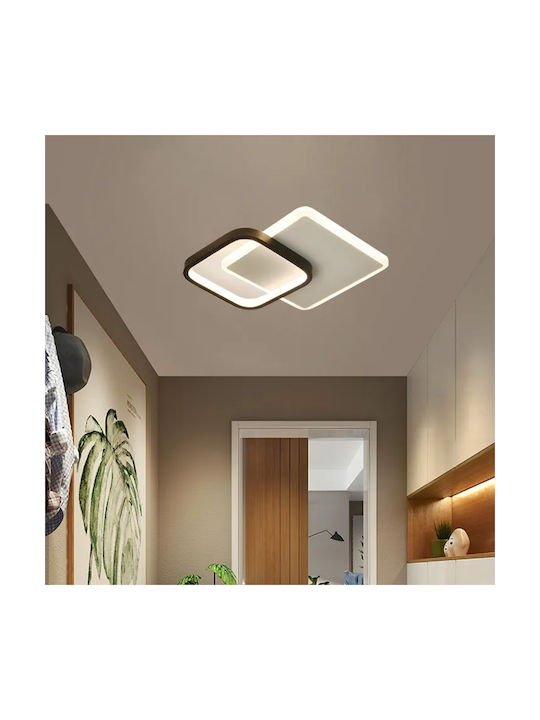 Keskor Ceiling Mount Light 31cm Black with Integrated LED