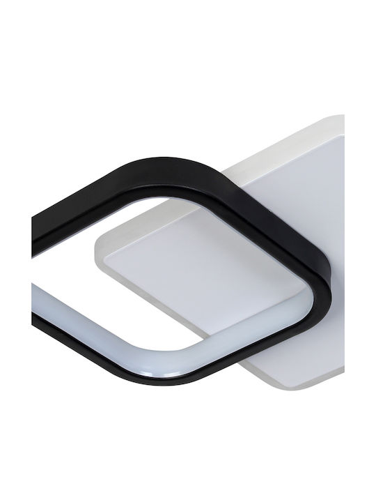 Keskor Ceiling Mount Light 31cm Black with Integrated LED