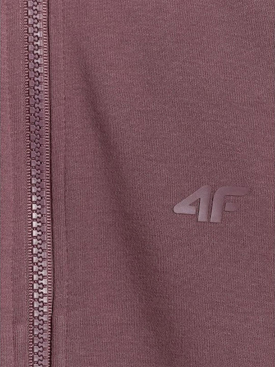 Kids Sweatshirt Cardigan Cotton Burgundy