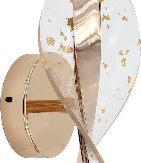 Keskor Lamp Wall LED Gold 30x11x10cm Keskor Lamp Wall LED Gold 30x11x10cm