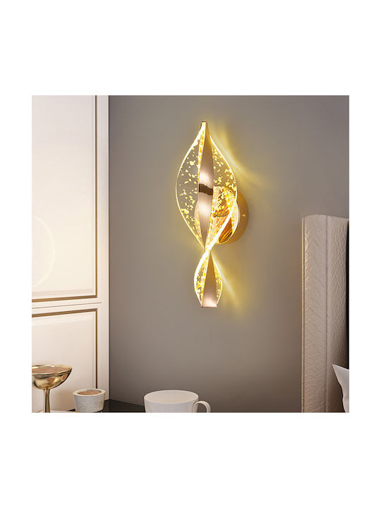 Keskor Leuchte Wand mit Integrierter LED Gold 30x11x10cm