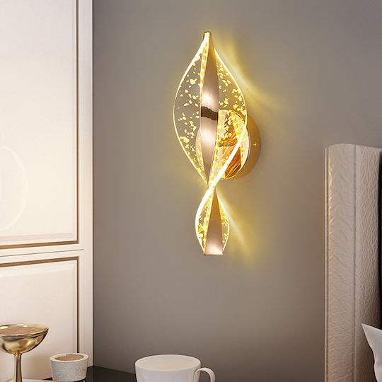 Keskor Lamp Wall with Integrated LED Gold 30x11x10cm