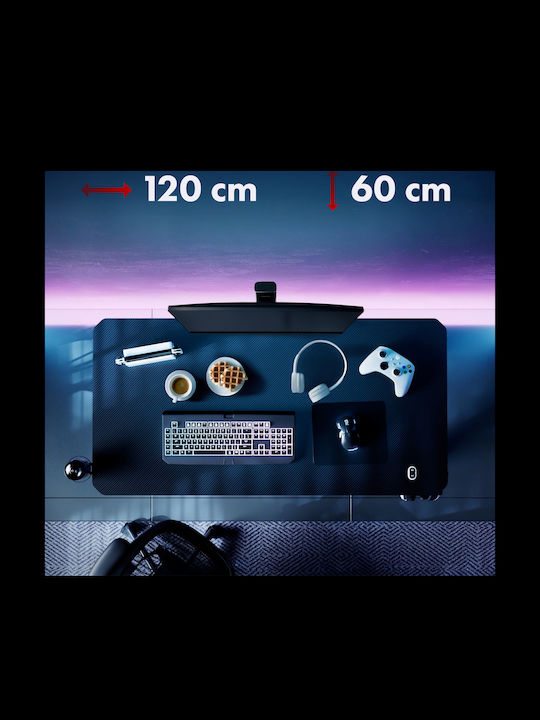 Γραφείο Gaming Rs101 Ξύλινο Μαύρο 120x60x75εκ.