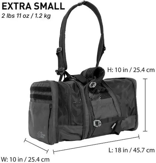 K9 Sport Sack Dog Carrying Black Handbag for 13kg Pets