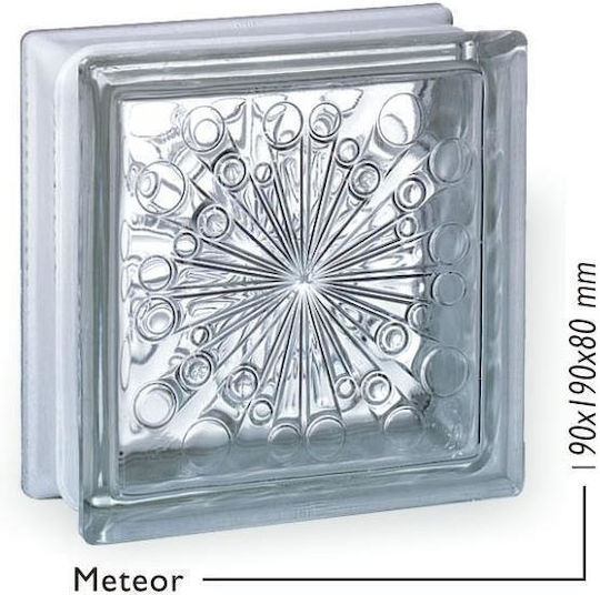 Υαλοτουβλο Meteor 19x19x8