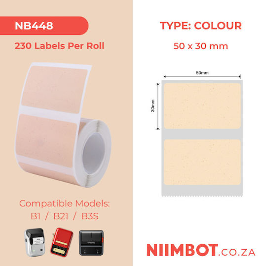 Niimbot Αυτοκόλλητες Ετικέτες σε Ρολό 50x30mm