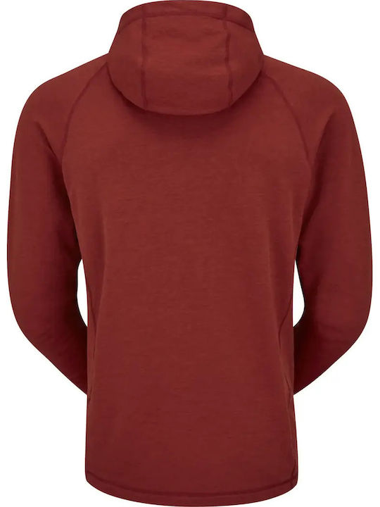 Men's Fleece Cardigan Tuscan Red