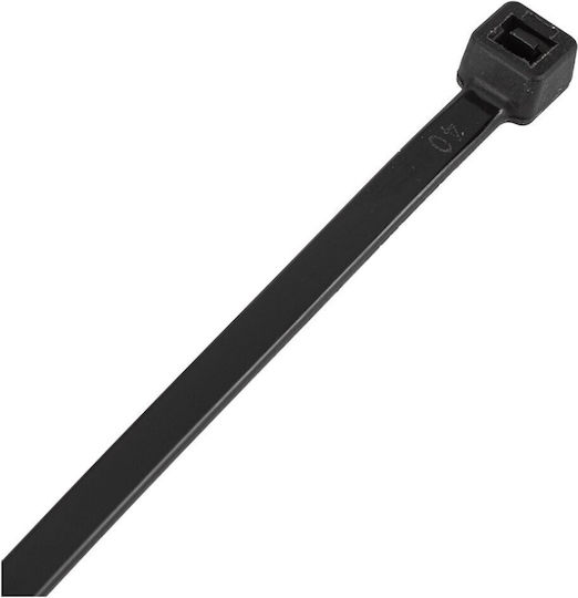 Neo Δεματικά Καλωδίων Πλαστικά 200mmx3.6mm σε Μαύρο χρώμα (20τμχ)