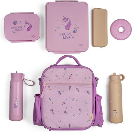 Citron Lunchbag Schulische Isothermische Rucksack-Lunch-Tasche Einhörner