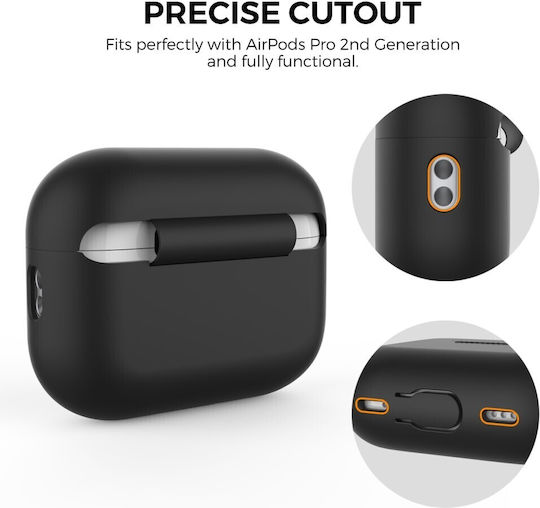 AHAstyle Silicone Case in Black Color for Apple AirPods Pro 2