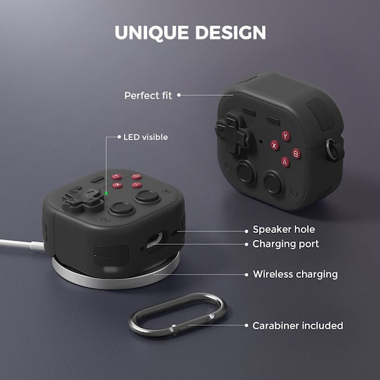 AHAstyle Case Silicone in Black color for Apple AirPods 4
