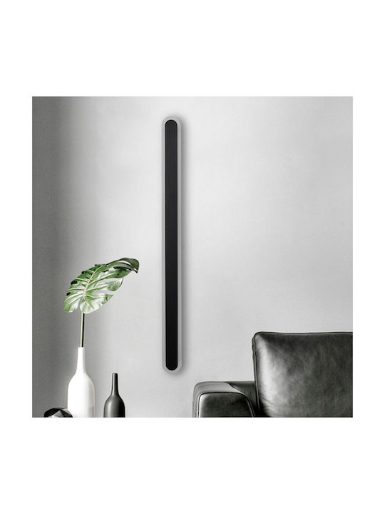 Keskor Leuchte Wand mit Integrierter LED Schwarz 80x8x3cm