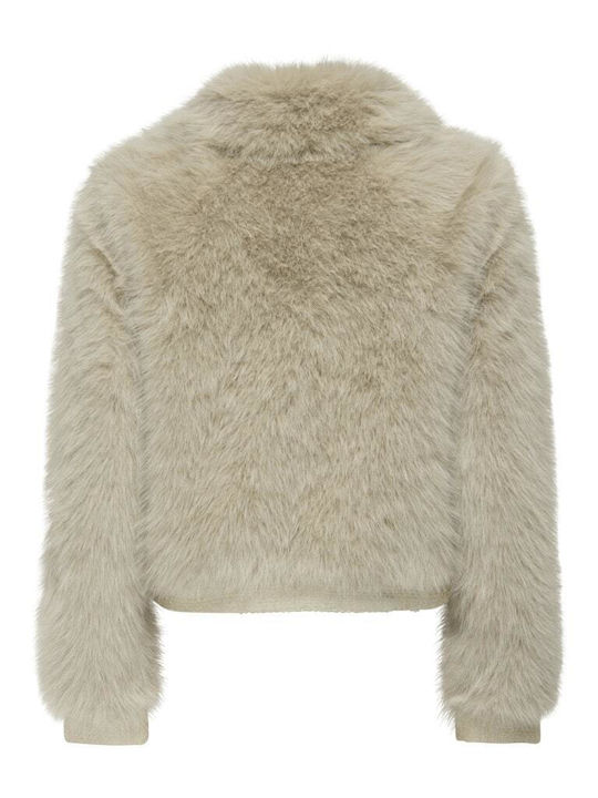 Women's Short Fur Beige
