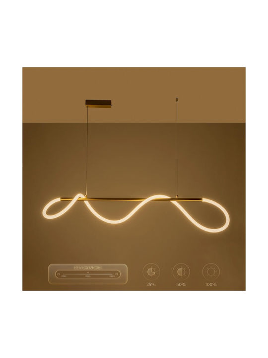 kelvo Glow Pendant Light White 140x40x30cm