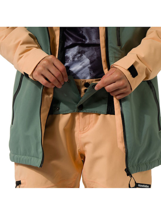 Horsefeathers OW228D Γυναικείο Μπουφάν για Σκι & Snowboard Πορτοκαλί