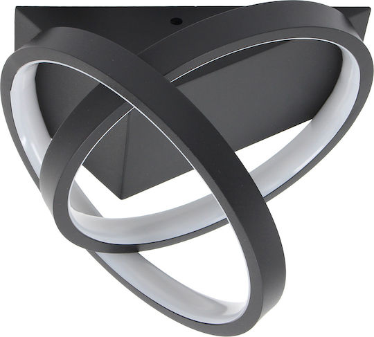 Keskor Deckenleuchte 20cm Schwarz mit Integrierter LED