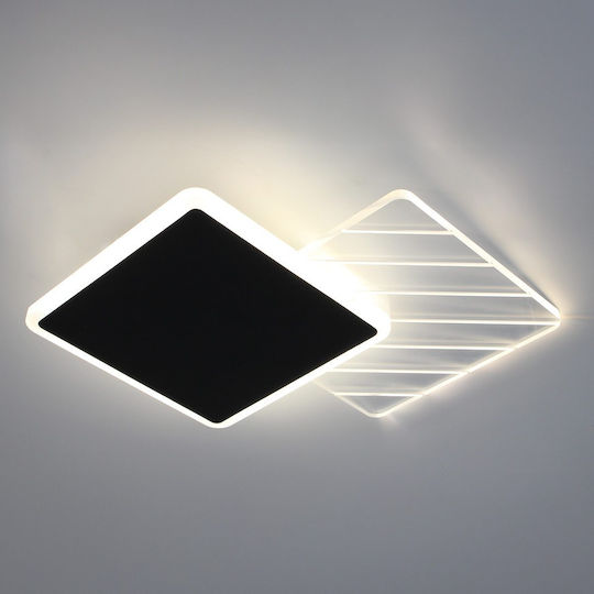 Keskor Deckenleuchte 35cm Schwarz mit Integrierter LED