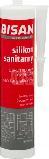 Bisan Silikon-Dichtungsmittel Schimmelresistent Transparent 300ml 1Stück