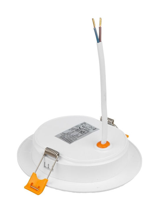 Maclean Energy Rechteckig Einbau Spot mit integriertem LED und Natürliches Weißes Licht Weiß 12x2.6cm. 1Stück