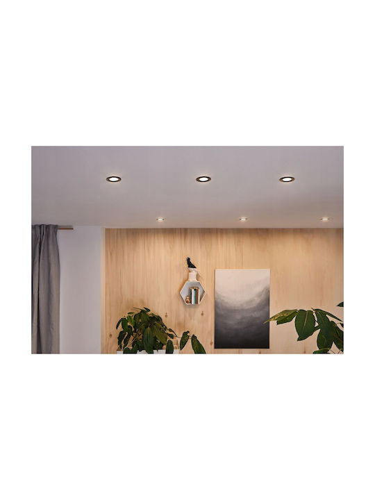 Paulmann Metallic Recessed Spot with Socket GU10 Black 1pcs