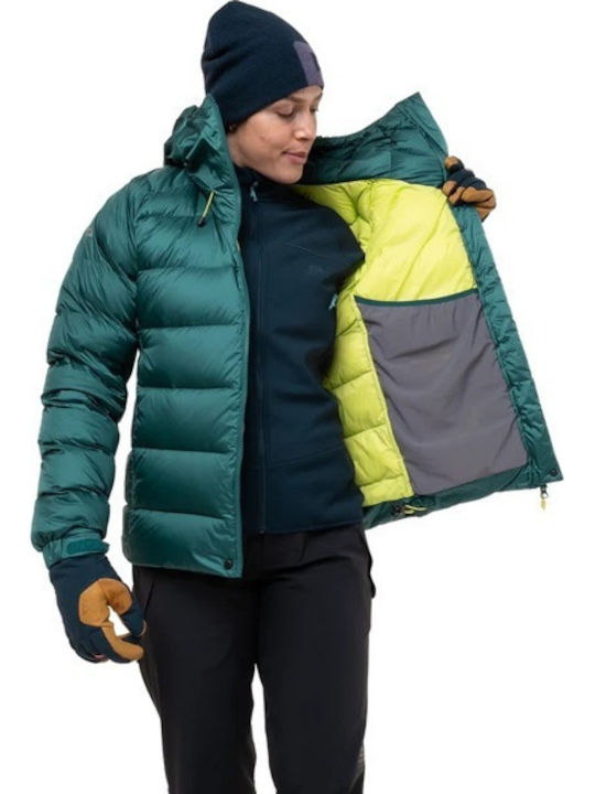 Women's Puffer Jacket for Winter with Hood Deep Teal