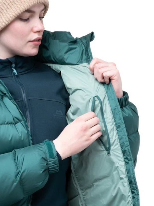 Γυναικείο Puffer Μπουφάν για Χειμώνα Deep Teal