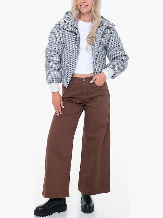 Damen Puffer Jacke für Winter Silver Haze
