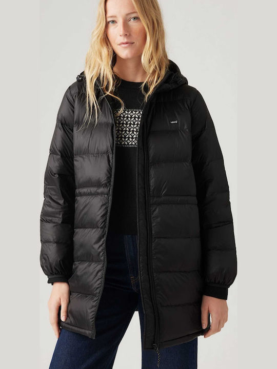 Γυναικείο Puffer Μπουφάν για Χειμώνα Anthracite Night Μαύρο