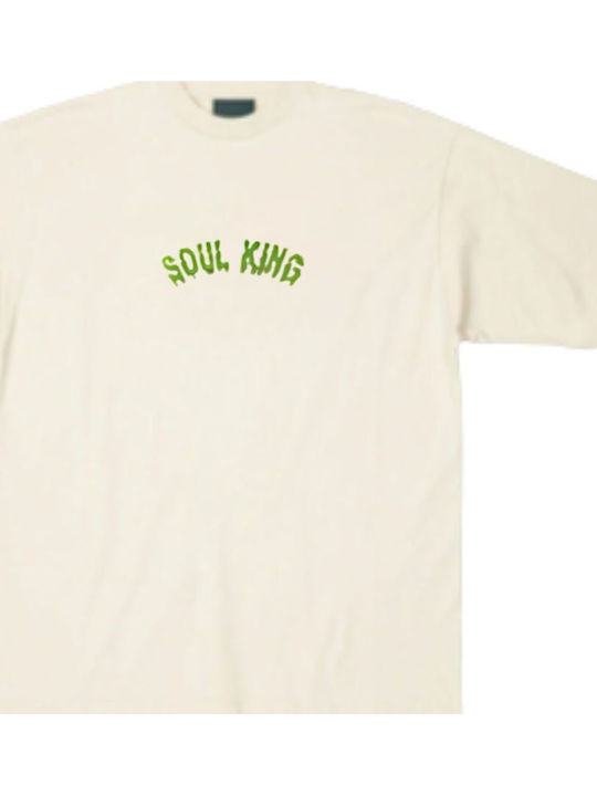 Printed Blouse One Piece Soul King T-shirt Beige Mjt10086